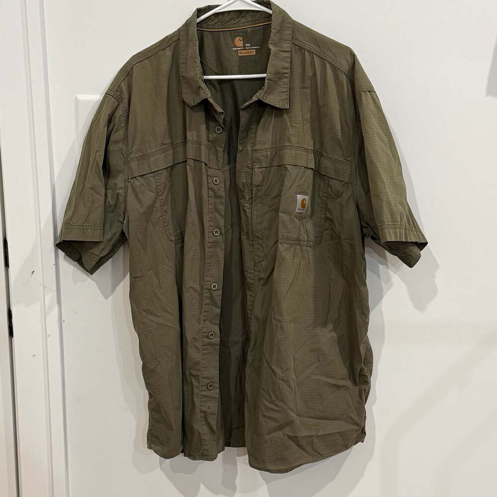 Carhartt Force Ridgefield Relaxed Fit Short Sleeve Ripstop Shirt 3XL